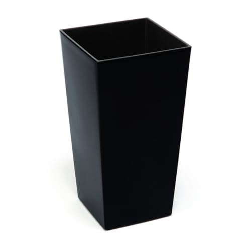 KAGM Blumenkübel mit herausnehmbarem Einsatz. Aus robustem Kunststoff in Hochglanz Schwarz 13,5 x 13,5 - H= 26 KAGM Blumenkübel mit herausnehmbarem Einsatz. Aus robustem Kunststoff in Hochglanz Schwarz 13,5 x 13,5 - H= 26 von KAGM