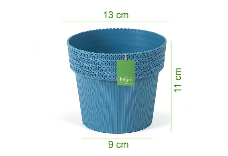 KAGM Blumentopf Pflanztopf Übertopf Rillen-/Flechtoptik Kunststoff UV-beständig KAGM Blumentopf Pflanztopf Übertopf Rillen-/Flechtoptik Kunststoff UV-beständig von KAGM