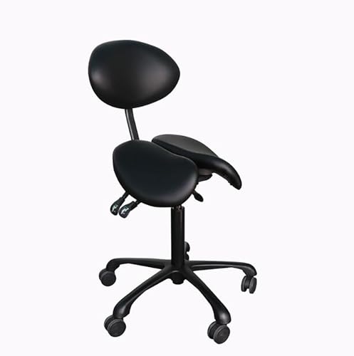 KAHDBOY Profi-Sattelhocker mit Rollen,Rückenlehne, Heavy-Dut, Sattel Hocker Stuhl, hydraulische Rolling Swivel Adjustable Stool Stuhl für Salon Spa Beauty Massage Dental Clinic Home Office Use(Black) KAHDBOY Profi-Sattelhocker mit Rollen,Rückenlehne, Heavy-Dut, Sattel Hocker Stuhl, hydraulische Rolling Swivel Adjustable Stool Stuhl für Salon Spa Beauty Massage Dental Clinic Home Office Use(Black) von KAHDBOY