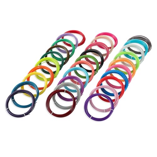 1 75 Mm Filament Für Druckstift Nachfülldrähte 30 Pack Zufällige Farbe Hochtemperaturresistentes Filamentpaket von KAHDGSS