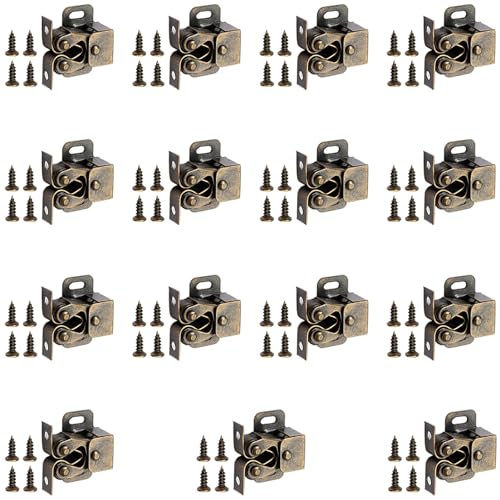 15set Möbelfänge Doppelte Rollerschrank Schlossriegeltürgarderobe Möbel Hardware Schrankwalze von KAHDGSS