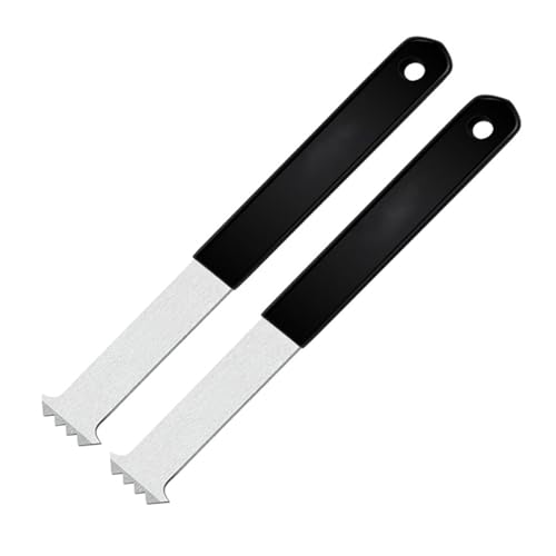 2 Stück robuste Pflasterstein-Abzieher mit Fugenschaber, Mikrozahn-Greifer für Garten, Rasen, rutschfest, Pflasterstein-Greifer von KAHDGSS