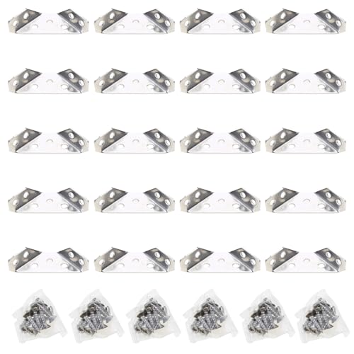 20pcs Edelstahl Eckklammern Unsichtbare Regalunterstützung Für Schrank Schrankstuhl Möbel Reparaturwinkelecke 20pcs Edelstahl Eckklammern Unsichtbare Regalunterstützung Für Schrank Schrankstuhl Möbel Reparaturwinkelecke von KAHDGSS