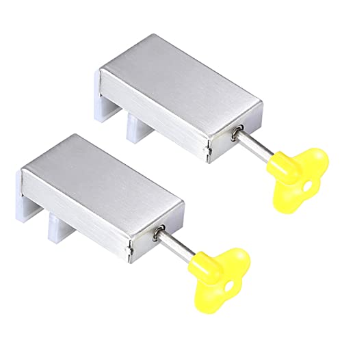 2x Einstellbare Fenster Sicherheitsschlösser Fensterbegrenzer Für Latch Position Stopper Child Zum Schutz Schieberschiebe Schieberschlösser & Latch Child Proof Vertikaler Restriktor von KAHDGSS