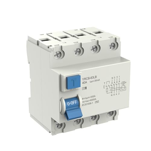 4p 63a 30 Stile A Leckageschutzer Elektronischer Reststromkreise Breaker Din Schienen Erde Leckage Elektronische Restschutzschaltung von KAHDGSS