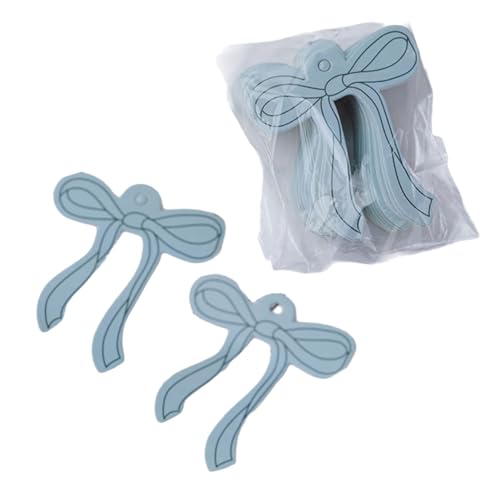 50 Stück Bowknot Charm Papier Hängende Etiketten für Blumen und Karten Dekoration Dekorative Schleifen Zubehör für Geschenkbox Bastelbedarf von KAHDGSS