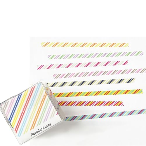 8Rolls DOT Gestreiftes Muster Dekoratives Band 3mmx5m Kleberpapierstreifen Für Journals Kalender Fotoalbum Scrapbooking Breite Scrapbook Accessoires von KAHDGSS