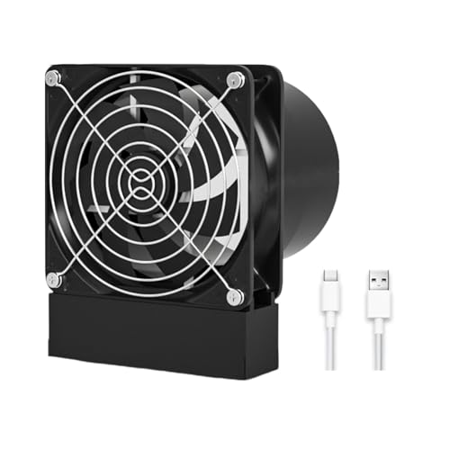 ABS Kunststoff Gebläseventilator Mit Metallschutzgrill 5V USB Antrieb Für Drucker Dämpfe Extraktion Home Workshop Verwenden von KAHDGSS
