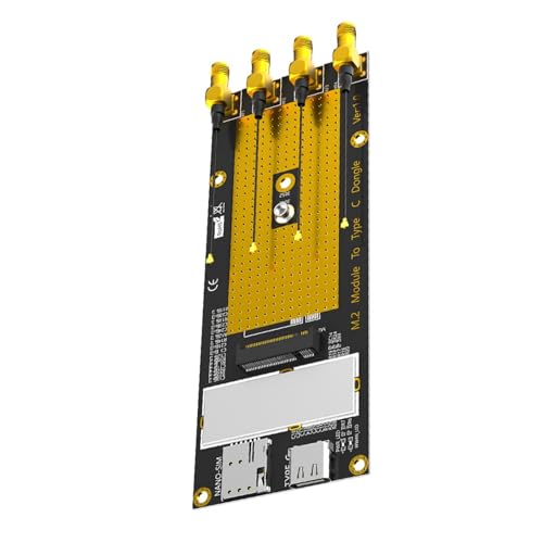 B Key Slot Typ C Board Adapter Board Modul Dongle mit Kartensteckplatz-Antennen für RM500Q/RM500U/GM800/SIM8200 von KAHDGSS