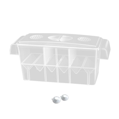 KAHDGSS Babyfisch Brutbox Klar Isolationskasten Aquarium Brüche Inkubator Mit Haken Für Neugeborene Garnelenaquariumzüchtung Mit Abnehmbarer Wand von KAHDGSS