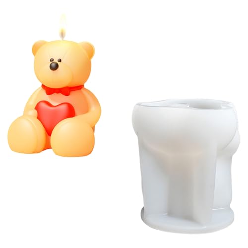 Bären Kaninchen Silikonform Gips Für Kerzenseife Herstellung Fondantform Epoxidharz Kreativer Kerzenform von KAHDGSS
