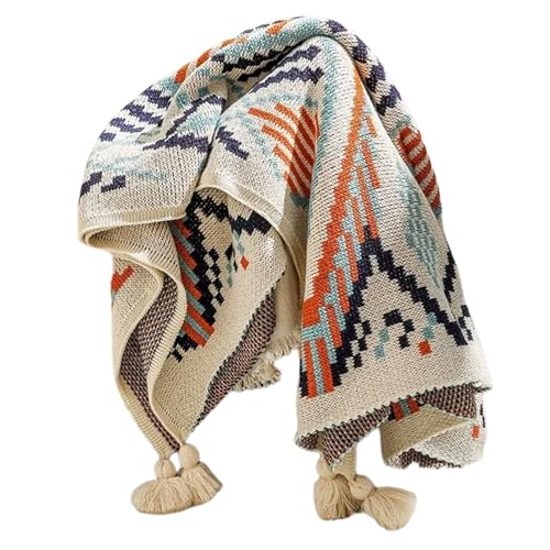 Bequeme Acryl Bohemians Werfen Decken Schlafstreifen Picknicks Quilt Verbessert Jeden Raum Mit Seinem Warmen Ästhetischen Sofa von KAHDGSS