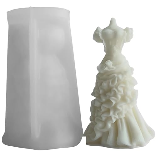 Brautkleid Duft Kerze Silikonform Hochzeit Thema Wach Wach Handwerk Wiederverwendbare Seife Herstellung Set Für Heimdekoration Handwerksbedarf Brautkleid Duft Kerze Silikonform Hochzeit Thema Wach Wach Handwerk Wiederverwendbare Seife Herstellung Set Für Heimdekoration Handwerksbedarf von KAHDGSS