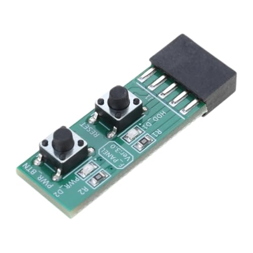 Computer-Motherboard-Anschlüsse, Adapterplatine, 2 x 5-polig, ResetPower-Schalter, Testplatine für den Einsatz von KAHDGSS