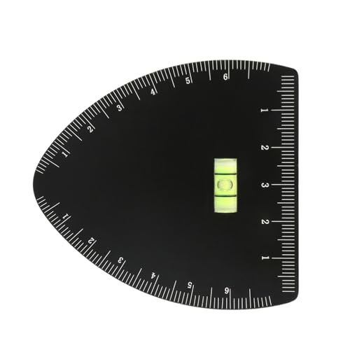 Doppelzweck Brauen Design Werkzeug Ergonomische Stirnformung Lineal Mit Klarem Markierkunststoff Für Ausgewogen von KAHDGSS