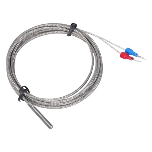 Edelstahltemperatursensoren Thermoelement 1/2/3/4/5m Geflochtenes Kabel K Typ 30 X 4 Mm Sonde 0-400 ℃ Anschlussanschluss Edelstahltemperatursensoren Thermoelement 1/2/3/4/5m Geflochtenes Kabel K Typ 30 X 4 Mm Sonde 0-400 ℃ Anschlussanschluss von KAHDGSS
