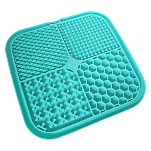 Futtermatte aus lebensmittelechtem Silikon, für langsames Füttern, rutschfeste Saugbasis, einfache Reinigung, Design Verdauung, rutschfester Saugnapf, Haustier-Fütterunterlage von KAHDGSS