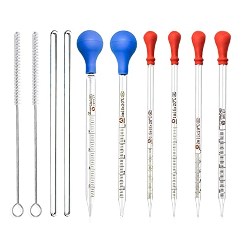 Glas Pipetten Set Glas Graduated Tropper Pipette 0 5 1ml 2ml 3ml 5ml 10 Mit Gummi Kappen Tropfenreinigungsbürste Glas Pipetten Set Glas Graduated Tropper Pipette 0 5 1ml 2ml 3ml 5ml 10 Mit Gummi Kappen Tropfenreinigungsbürste von KAHDGSS