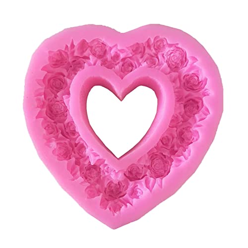 Herzförmige Rose Silikonform Schokolade Fondant Werkzeuggebäckseife Handgefertigte Schimmelpilze Valentinstag Ornament Seife Herstellung Form Herzförmige Rose Silikonform Schokolade Fondant Werkzeuggebäckseife Handgefertigte Schimmelpilze Valentinstag Ornament Seife Herstellung Form von KAHDGSS