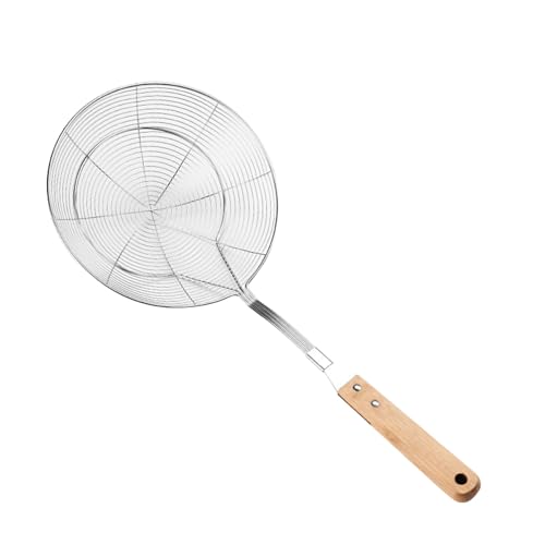 Hitzebeständige Edelstahl Skimmerkelle Mit Holzgriff Professioneller Geschlitzter Löffel Praktisches Kochsieb Multifunktionales Küchenwerkzeug Hitzebeständige Edelstahl Skimmerkelle Mit Holzgriff Professioneller Geschlitzter Löffel Praktisches Kochsieb Multifunktionales Küchenwerkzeug von KAHDGSS
