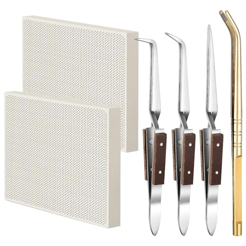 Hochtemperatur-Schmuck-Lötzubehör, Wabenblöcke, umgekehrte Pinzette, Werkzeug-Set Hochtemperatur-Schmuck-Lötzubehör, Wabenblöcke, umgekehrte Pinzette, Werkzeug-Set von KAHDGSS
