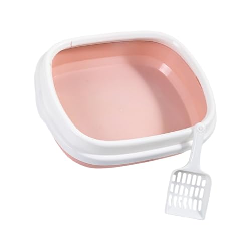 KAHDGSS Hohe Seite Halbe Geschlossene Katzenstreukasten Mit Abnehmbaren Pfannenkatzen Toilettenschale Für Unterschiedliche Low Trackings Halb Geschlossene Sandkasten von KAHDGSS