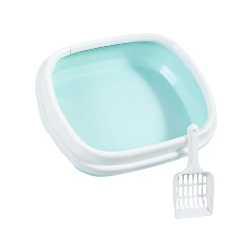 KAHDGSS Hohe Seite Halbe Geschlossene Katzenstreukasten Mit Abnehmbaren Pfannenkatzen Toilettenschale Für Unterschiedliche Low Trackings Halb Geschlossene Sandkasten von KAHDGSS