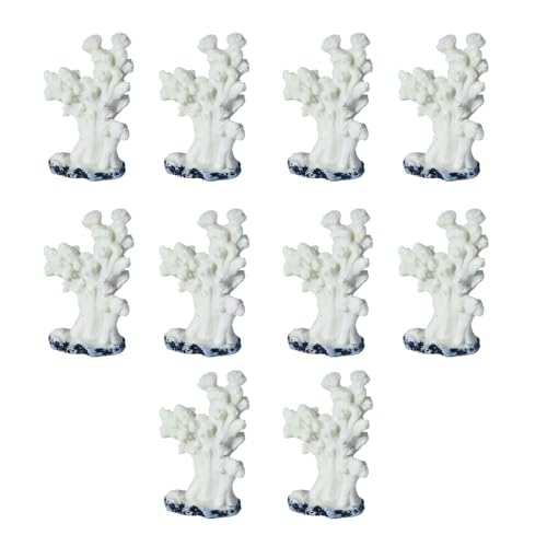KAHDGSS 10pcs Farbenfrohe Künstliche Korallen Dekoration Simulation Korallen Landschaft Für Bettas Fischtanks Schöne Styles Polyresin Accessoires von KAHDGSS