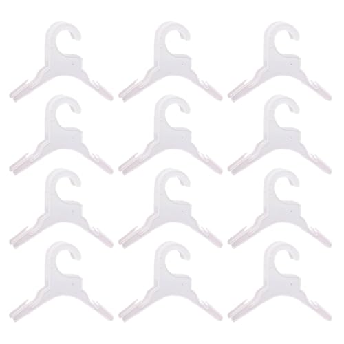 KAHDGSS 12 Pack Plastik Haustier Kleiderregal Kleiderbügel Für Hundepapler Katzen Kleinkind Stoffbügel Für Kleine Haustier Kleine Mantelwelpenkleidung von KAHDGSS