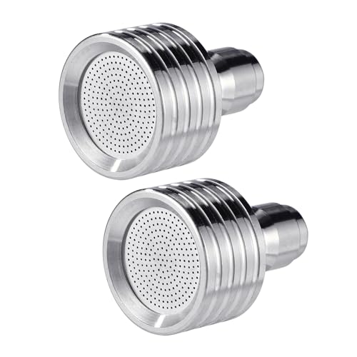 KAHDGSS 2pcs Edelstahl Stahl Waschmaschine Duschdüse 1/4 Zoll Schnellanschluss Sprinkler Für Autowäsche Und Gartenwässerung Hochdruckreinigungsdüsenspitze von KAHDGSS