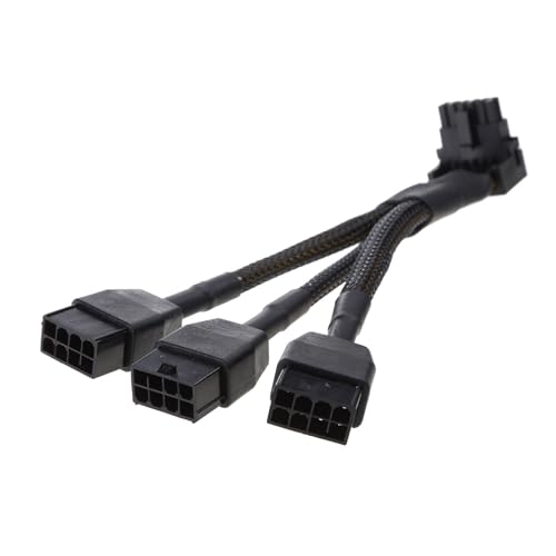 KAHDGSS 3x8pin Bis 16Pin Grafikkartenanschlusskabel Draht 12VHPWR GPU Kabel Mit Rechtwinklem Anschluss Verbesserung Der Kabelmanagement von KAHDGSS