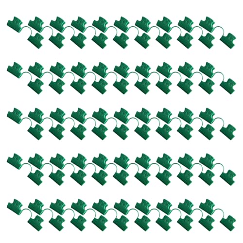 KAHDGSS 50pcs Greenhouse Clamp Nonslip Plant Film Garden Hoop Clips Ersatz Für Die Sicherung Von Film Schatten Netzwerk Tunnel Tunnelklammern Kunststoff Gewächshausklemmen von KAHDGSS