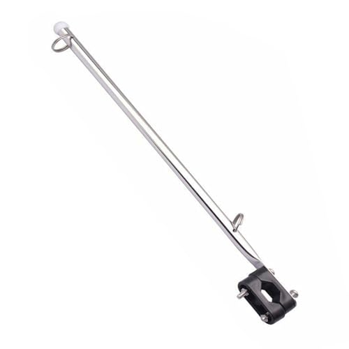 KAHDGSS Anpassbare Metallwasserfahrzeug Fahnenmast Black Nylon Track Schiffsflag Hardware Easy Installieren Sie Die Komponente Dauerhafte Edelstahlboot Flaggmaste von KAHDGSS
