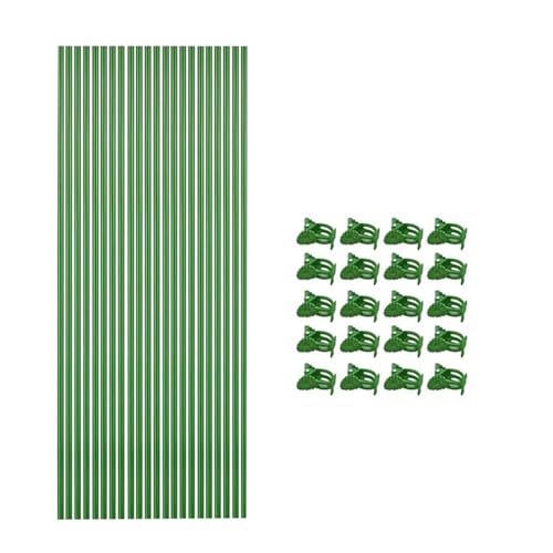 KAHDGSS Biegere Pflanzenstütze Halterung 22pcs Plastikmetallgartengäste Mit Sicheren Klemmen Für Garten Innenbereich Freien Verwenden von KAHDGSS