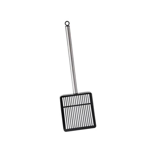 KAHDGSS Cats Müllschöpfe Mit Schaufelgriff Metallschaufel Hohl Poop Sifter Ergonomic Edelstahlgriff Haustierabfall Entfernung Werkzeug von KAHDGSS