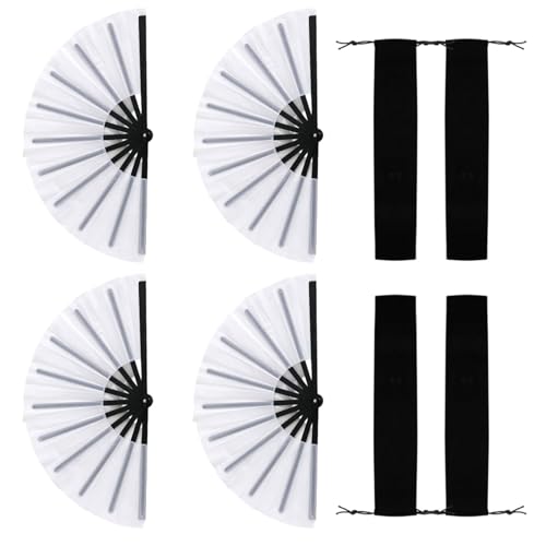 KAHDGSS Chinesische Klappventilator Retro Handheld Large Plastikklapper Handlüfter Für Tanz Cosplays Party Hochzeitsdekorationen Chinesische Kung Fu Hand von KAHDGSS