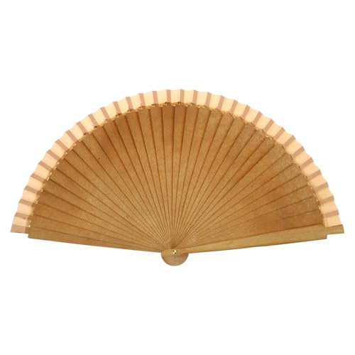 KAHDGSS Elegantes Fan Modisch Klassisches Vintage Holzhand Spanische Klappfaltung Für Hochzeiten Und Tanzpartys Holzlüfter KAHDGSS Elegantes Fan Modisch Klassisches Vintage Holzhand Spanische Klappfaltung Für Hochzeiten Und Tanzpartys Holzlüfter von KAHDGSS