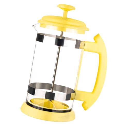 KAHDGSS Französisch Gepresste Kaffeemaschine Mit Edelstahl Und Zerschmettertes Glas Für Perfekte Brauentöpfe Französische Pressehersteller Abnehmbare Teile von KAHDGSS