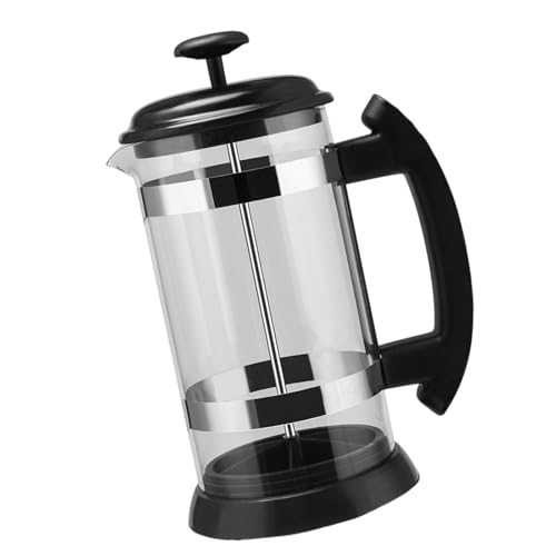 KAHDGSS Französisch Gepresste Kaffeemaschine Mit Edelstahl Und Zerschmettertes Glas Für Perfekte Brauentöpfe Französische Pressehersteller Abnehmbare Teile KAHDGSS Französisch Gepresste Kaffeemaschine Mit Edelstahl Und Zerschmettertes Glas Für Perfekte Brauentöpfe Französische Pressehersteller Abnehmbare Teile von KAHDGSS