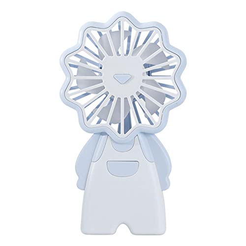 KAHDGSS Handventilator mit 400 mAh Akku, 3 Geschwindigkeiten, wiederaufladbar, leise, Tasche für Zuhause, Outdoor, USB-Ventilator, tragbar, wiederaufladbar, stark von KAHDGSS