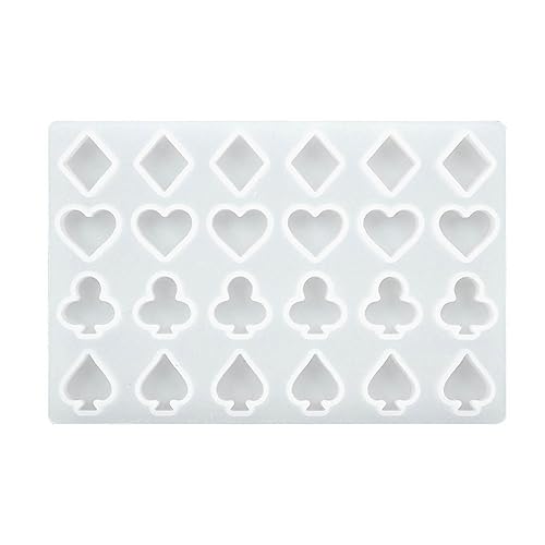KAHDGSS Herz Diamant Club Wachs Pellet Silikonform Handgemachte Kerzenformen Epoxidharz Form Kuchen Schokolade KAHDGSS Herz Diamant Club Wachs Pellet Silikonform Handgemachte Kerzenformen Epoxidharz Form Kuchen Schokolade von KAHDGSS