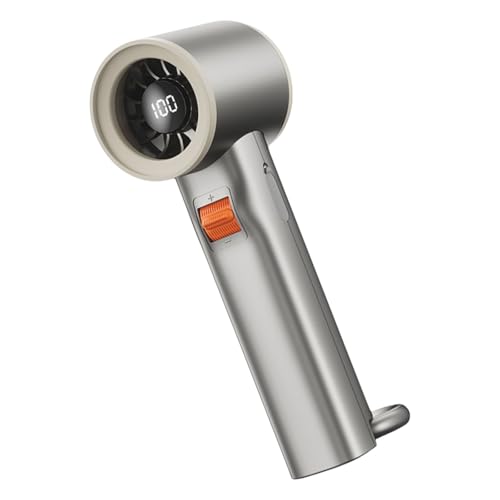 KAHDGSS Hochgeschwindigkeits-Handventilator, 3000 mAh, batteriebetrieben, mit LED-Bildschirm, für den Außenbereich, Klimaanlage, batteriebetrieben KAHDGSS Hochgeschwindigkeits-Handventilator, 3000 mAh, batteriebetrieben, mit LED-Bildschirm, für den Außenbereich, Klimaanlage, batteriebetrieben von KAHDGSS