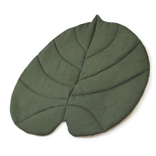 KAHDGSS Katzenbett Weiche Kissen Für Kleine Bis Große Katzen Blattform Geformtes Bettpolster Tragbares Faltbares PET Zubehör Reversible Blattkatzen Matte von KAHDGSS