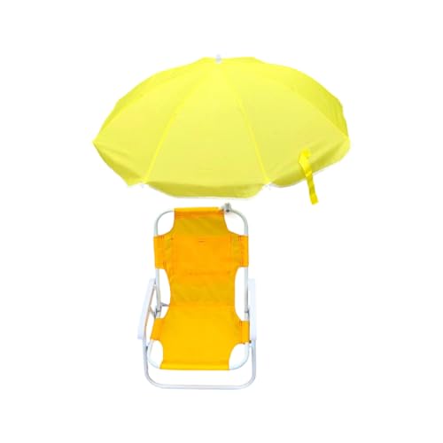 KAHDGSS Kids Outdoor Beach Stuhl Mit Verstellbarem Sonnenschatten Metall Rahmen Faltbares Design Für Parkcamping Und Seaside Relaxation Children Beach Stuhl von KAHDGSS