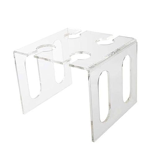 KAHDGSS Klares Acryl Unter Schrank Weinglashalter Wand Weinglas Lagerregale Stiel Rack 2 Zeilen Gläserschellen Tablett von KAHDGSS