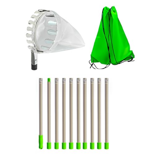KAHDGSS Mehrzweckfruchtpflücker Mit Teleskopischer Grifffänger Mit Baumwollbeutel Praktische Gartenerntegeräteverstellbare Picker von KAHDGSS