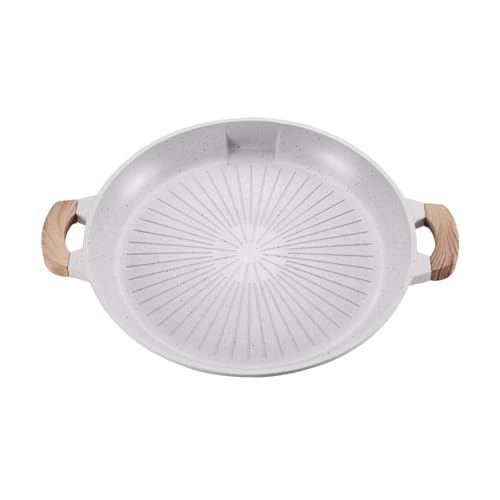 KAHDGSS Nicht Stick Runde Aluminium BBQ Tablett Praktische Runde Nicht Stick BBQ Frittingschale Ideal Für Innen Und Außenversammlungen. von KAHDGSS