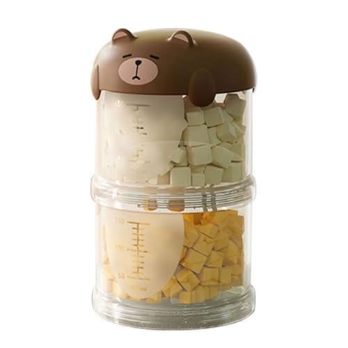 KAHDGSS Pet Food Storage Box Sichtbarer Gestufter Behälter Für Hundebehörden Und Zubehör Und Leckproof Cats Snacks Reisekasten Klare Haustierbehälter Lagerbehälter von KAHDGSS