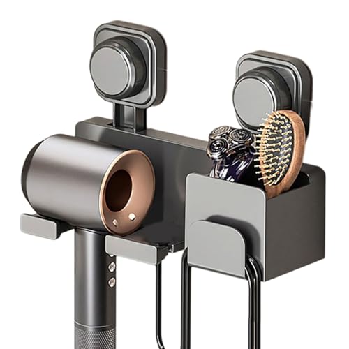 KAHDGSS Platzsparender Badezimmer-Organizer, Haartrockner-Halter, Saugnapf-montierte Aufbewahrungsfächer, Kabelmanagement-Systeme, Haartrocknerhalter mit Ablagefächern KAHDGSS Platzsparender Badezimmer-Organizer, Haartrockner-Halter, Saugnapf-montierte Aufbewahrungsfächer, Kabelmanagement-Systeme, Haartrocknerhalter mit Ablagefächern von KAHDGSS