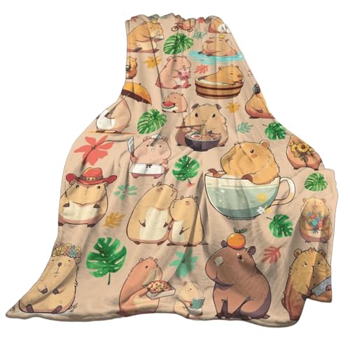 KAHDGSS Plüsch Wurfdecke Für Sofa Und Bett Weich Warm Reversibler Raum Büro Snooze Flanelldecke von KAHDGSS